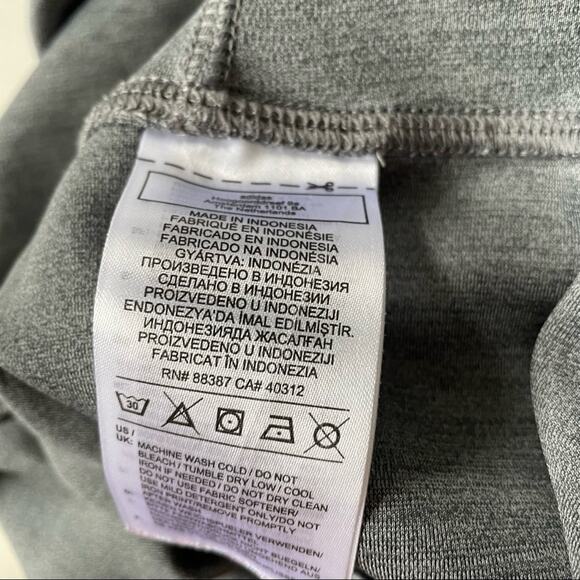 Adidas Design 2 Move High Rise Logo Leggings Sheer Panel XS Gray EUC - Picture 13 of 14